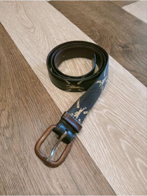 Other Designers Genuine Leather - 🔥RARE🔥VINTAGE LONGCHAMP MONOGRAM LEATHER BELT