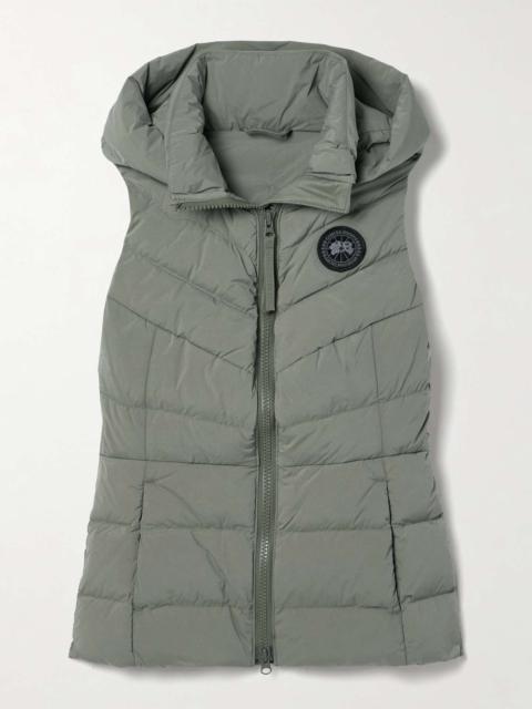 Clair hooded quilted padded shell down vest