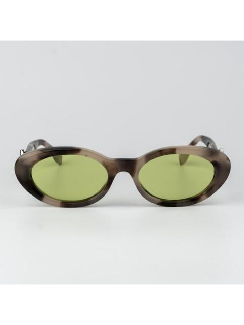 FENDI Fendi FF DIAMONDS Men Sunglasses Oval Havana Green FE40140U 01A NEW AUTHENTIC