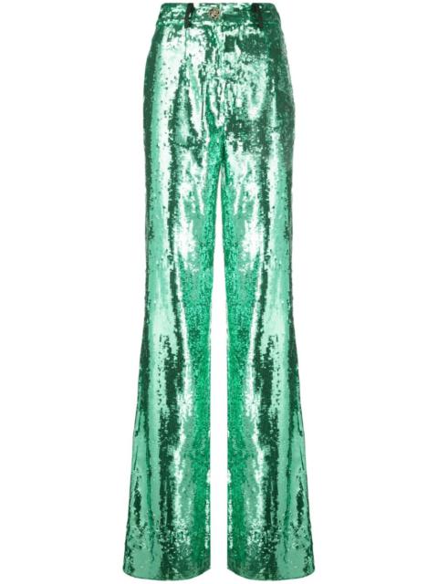 PHILIPP PLEIN sequin-embellished wide-leg trousers