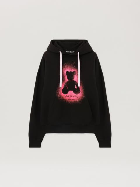 Palm Angels Spray Bear Loose Hoodie