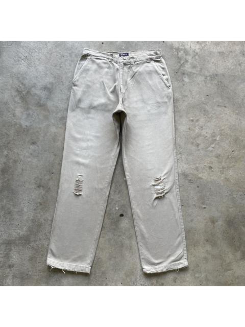 Other Designers Japanese Brand - W30🔥 Vintage Beams Made In Italy Distressed Trousers Pants
