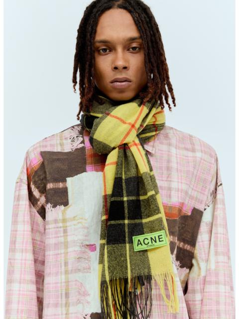 Acne Studios Acne Studios Men Check Fringe Scarf