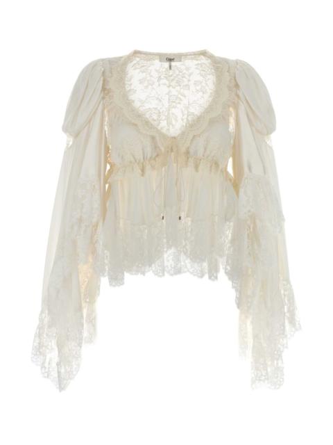 Chloé Chloe Women White Satin Blouse