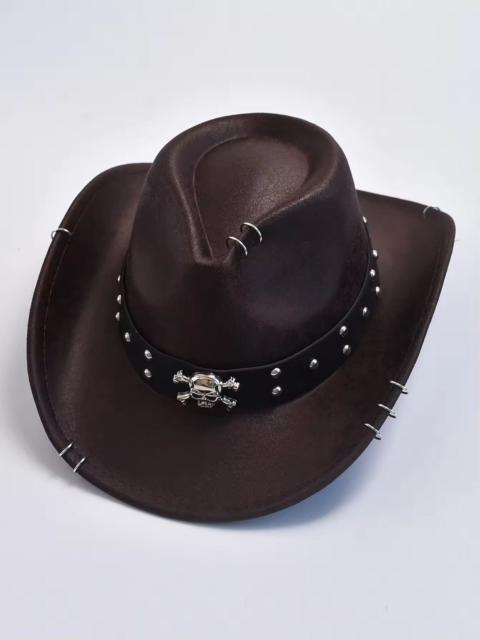 Streetwear - Faux Leather Vintage Western Cowboy Hat