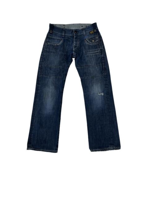 Other Designers Distressed G-Star Raw Army Radar Straight Denim Pants