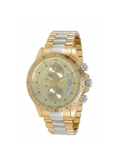 Other Designers Torino Carrero Winner Circle Chronograph Tachymeter Yellow Dial Men's Watch C2T101LYL