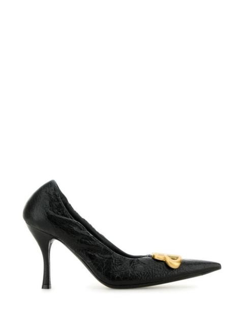Balenciaga Women Black Leather Monaco Pumps