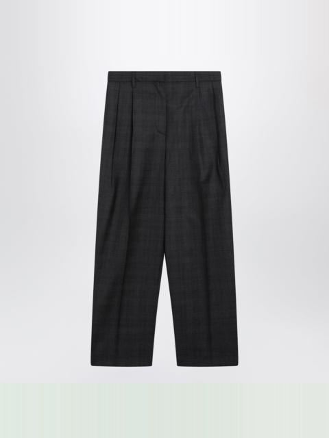 Prada Prada Check Wool Trousers with Tailored Fit