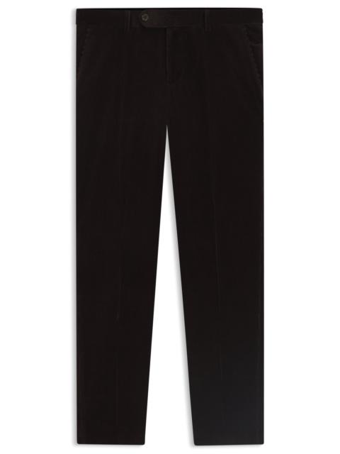 BOSS BECKHAM X BOSS PLEAT-FRONT TROUSERS IN STRIPED COTTON