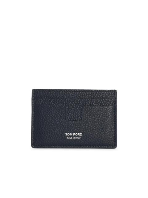 TOM FORD Tom Ford Black Leather Cardholder Men