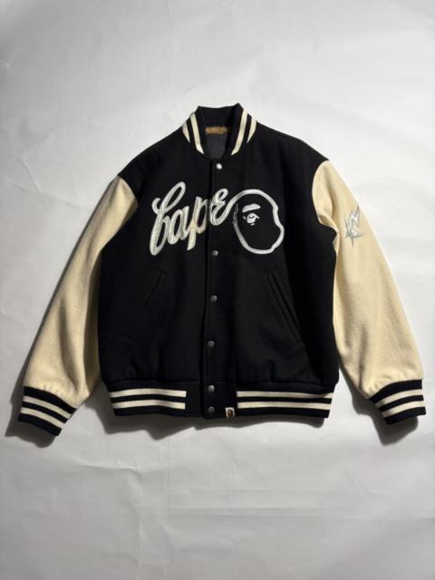 A BATHING APE® RARE OG BAPE KANYE-NIGO AUTUMN/WINTER 06 WOOL VARSITY JACKET