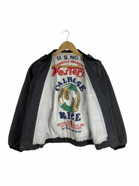 Other Designers Vintage - VINTAGE DORMELSON WESTERN BIG LOGO DENIM ZIPPER JACKET