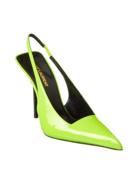SAINT LAURENT Saint Laurent Kiss 105 Leather Slingback Pump