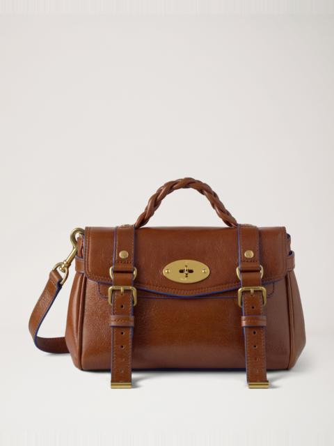 Mulberry Mini Alexa
Oak & Pigment Blue Smooth Glossy Leather