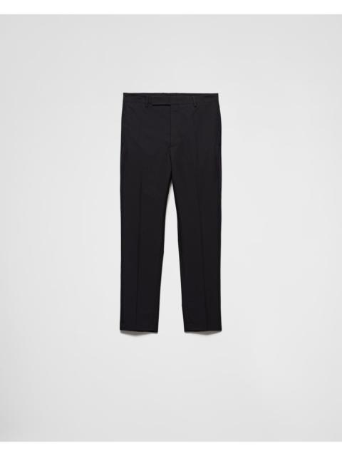 Prada Prada Technical Cotton Pants Black Men