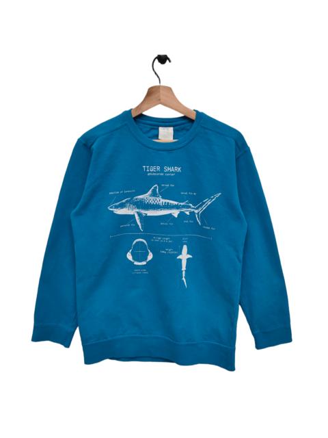 Other Designers Other - Y2K Tiger Shark Sweatshirt Small