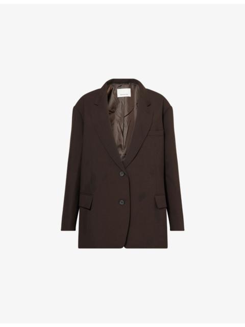 The Frankie Shop Bea Single-Breasted Stretch-Woven Blazer