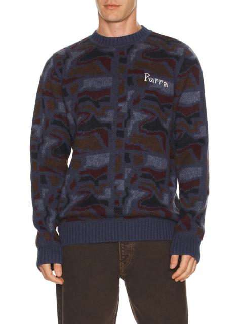 by Parra Repeat FTP Booster Knitted Pullover