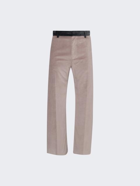 Marni Velvet Trousers With Contrast Waistband Atmosphere