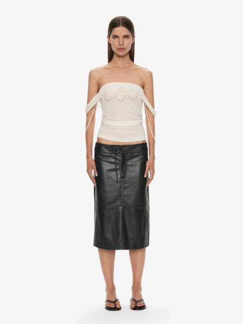CHRISTOPHER ESBER Eddie Leather Skirt