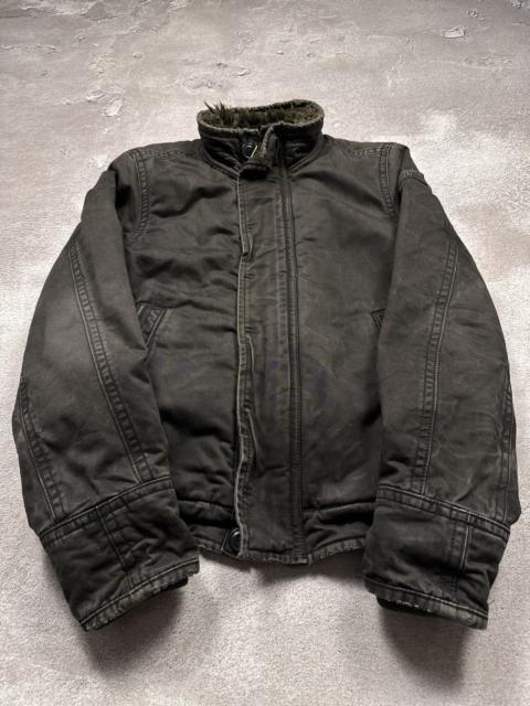 Other Designers Le Grande Bleu (L.G.B.) - Y2K LGB IfSixWasNine Style Abercrombie Adirondack Fur Jacket