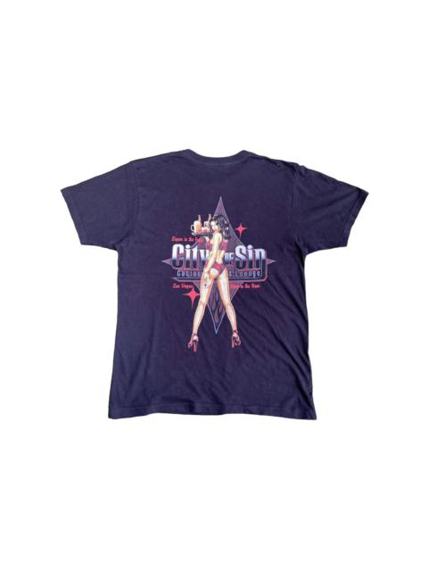 Other Designers Fuck Art, Make Tees - Vintage City Of Sin Casino And Lounge Porn Tee