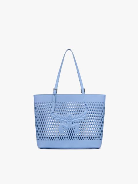 MCM Himmel Shopper in Perforated Calfskin Leather
