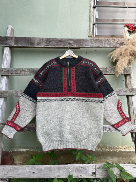 Other Designers Vintage - Rare Vintage Norwool navajo Style Wool Knitwear Opti 80s