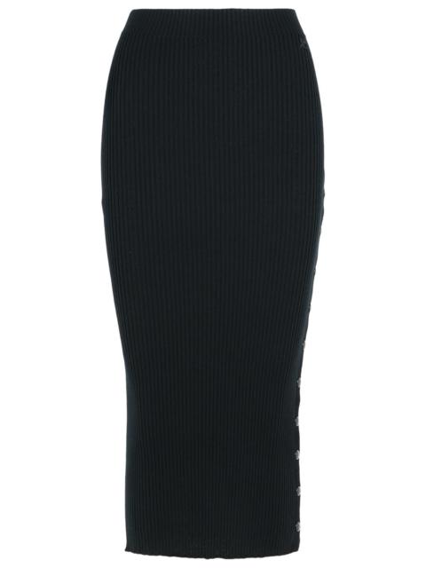 courrèges Courreges Merino Wool Blend Skirt Black Women