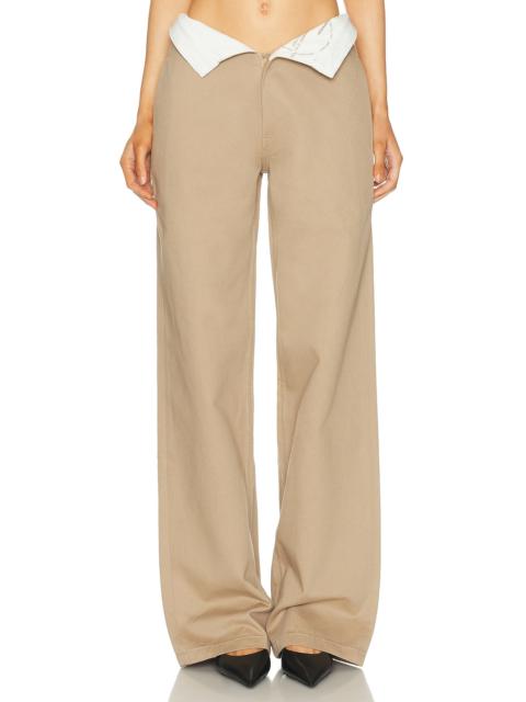 JADE CROPPER Foldover Waist Pant