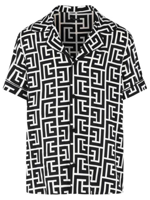 Balmain Balmain Black Viscose Shirt Men