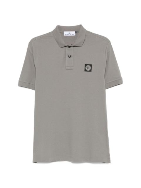 Stone Island Logo cotton polo shirt