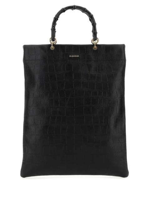 Jil Sander Jil Sander Women Black Leather Medium Shopping Bag