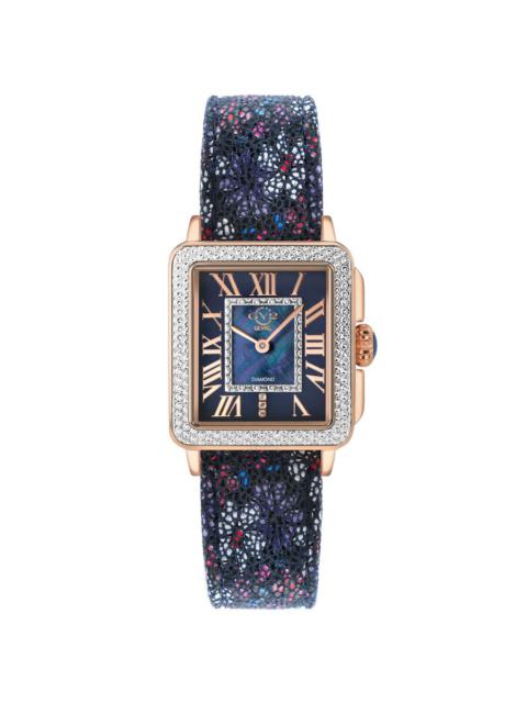 Other Designers GV2 by Gevril Padova Floral Quartz Mother of Pearl Dial Diamond Ladies Watch 12306F