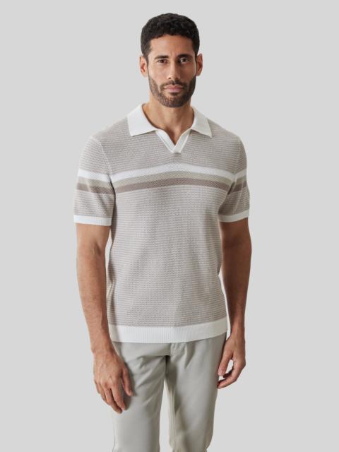 ROBERT BARAKETT Rourke Open Collar Sweater Polo