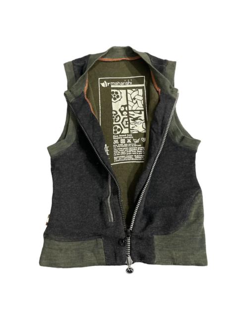 Other Designers Vintage Maharishi Riri Zip Wool Vest