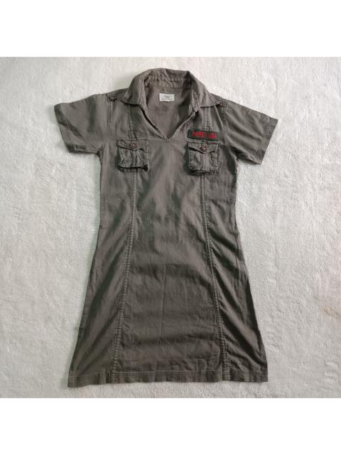 Other Designers AVIREX USA LTD. DOUBLE POCKET LONG SHIRT MILITARY STYLE
