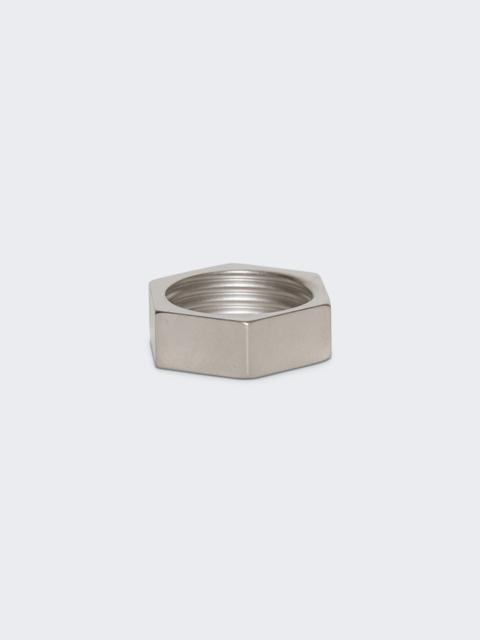 VETEMENTS Screw Nut Ring Silver