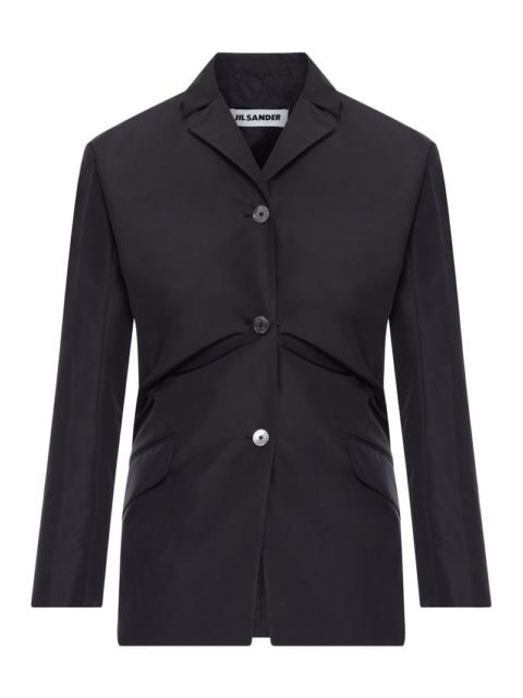 Jil Sander Jil Sander Women Tailored Blazer In Technical Fabric With Back Draping