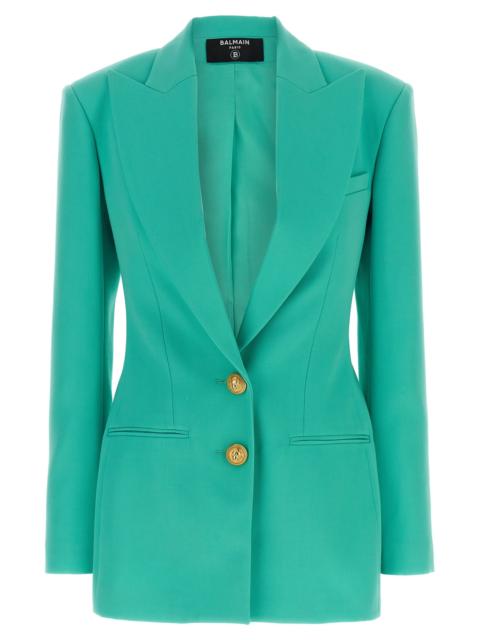 Balmain Balmain Women Logo Button Double-Breasted Blazer