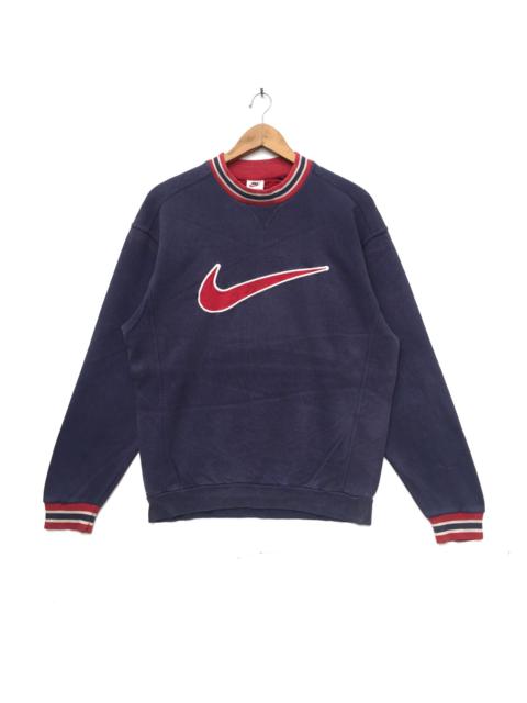 Nike Vintage 90s Nike Swoosh Embroidered Big Logo Sweatshirt | S