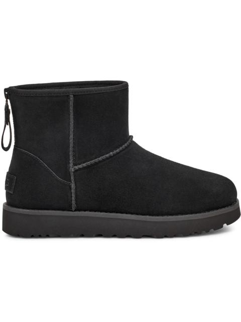 UGG UGG Classic Mini Logo Zip Boot Black (Women's)