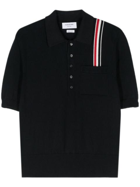 Thom Browne Jersey Stitch Relaxed Fit Short Sleeve Polo Men