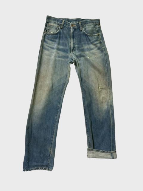 Other Designers Vintage Edwin 505 Mud Wash Distressed Selvedge Jeans