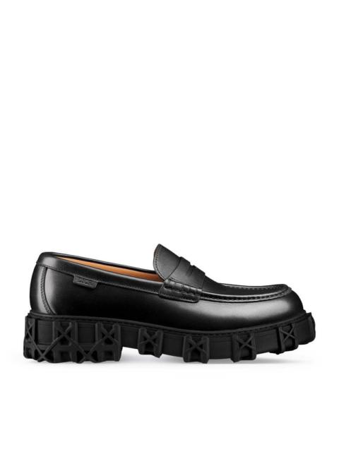 Dior Christian Dior Men Slickrock Leather Moccasin