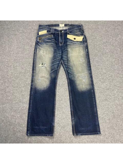 Other Designers Distressed Denim - LAST DROP‼️ARMYOFNO! JAPANESE BRAND DISTRESSED DENIM JEANS