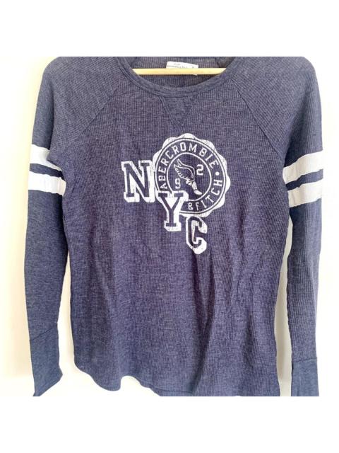 Other Designers Abercrombie & Fitch Men's Navy and Blue Top