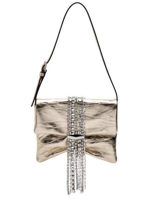 JIMMY CHOO Jimmy Choo Zandra Crystal-embellished Leather Shoulder bag