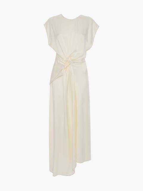 Victoria Beckham Aria Midi Dress In Ivory